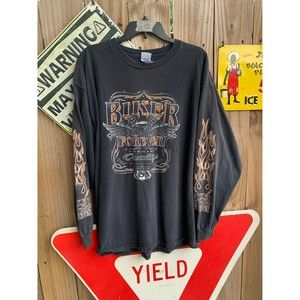 Vintage Y2K Sturgis South Dakota Biker Forever long sleeves Shirt Size XXL